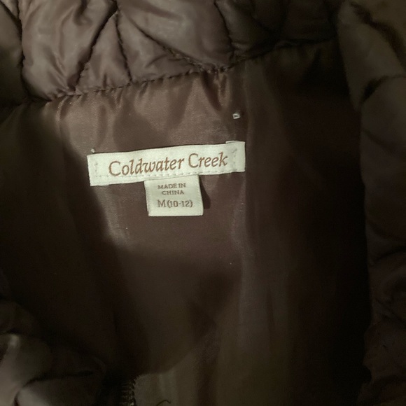 Quilted Brown vest from Coldwater Creek size medium - Picture 5 of 7